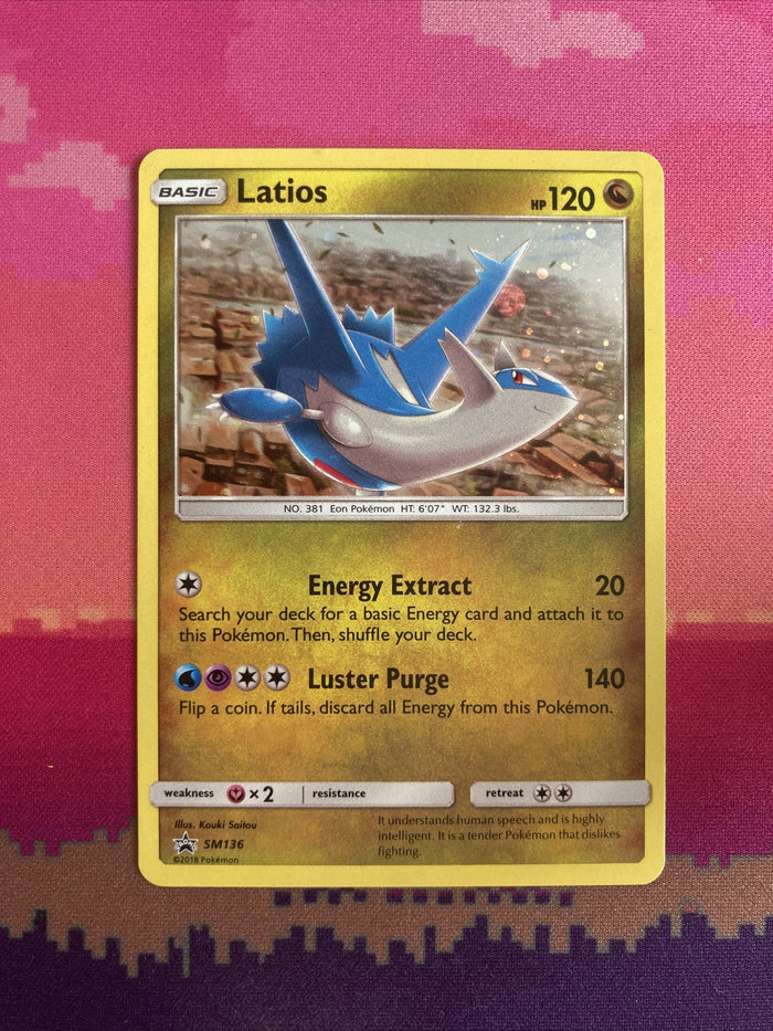 Pokemon Card Latios SM136 Black Star Promo Near Mint