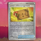 Pokemon Card Letter Of Encouragement Obsidian Flames Reverse Holo 189/197 NM
