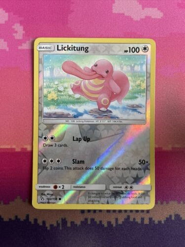Pokemon Card Lickitung Ultra Prism Reverse Holo Common 102/156 Near Mint