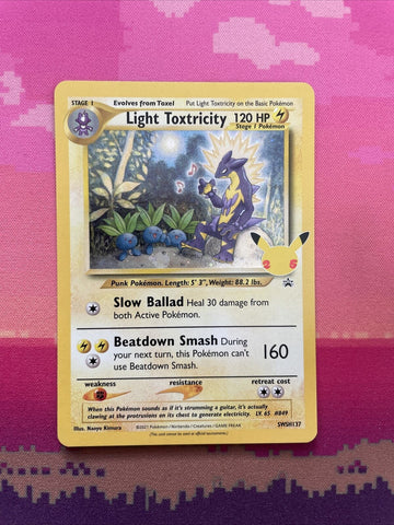 Pokemon Card Light Toxtricity SWSH137 Black Star Promo Near Mint
