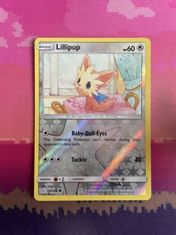 Pokemon Card Lillipup Cosmic Eclipse Reverse Holo Common 174/236  Near Mint