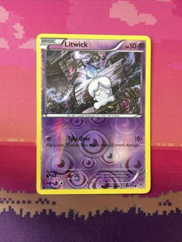 Pokemon Card Litwick Phantom Forces Reverse Holo 41/119 Near Mint