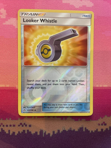 Pokemon Card Looker Whistle Ultra Prism Reverse Holo 127/156 Near Mint
