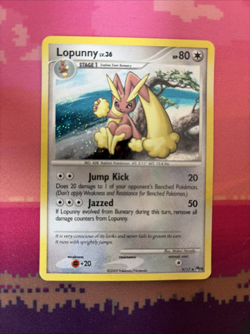 Pokemon Card Lopunny Pop Series 9 Cosmo Holo 9/17 Near Mint