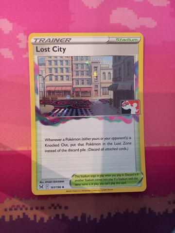 Pokemon Card Lost City Prize Pack Cosmo Holo 161/196 Near Mint