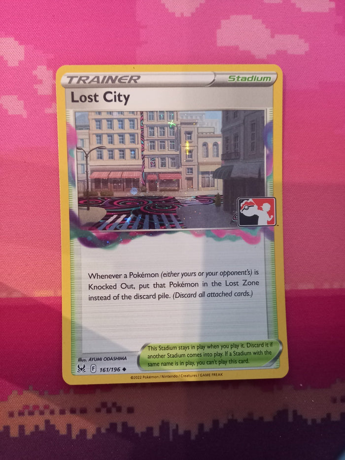 Pokemon Card Lost City Prize Pack Cosmo Holo 161/196 Near Mint