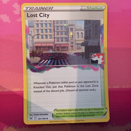 Pokemon Card Lost City Prize Pack Cosmo Holo 161/196 Near Mint