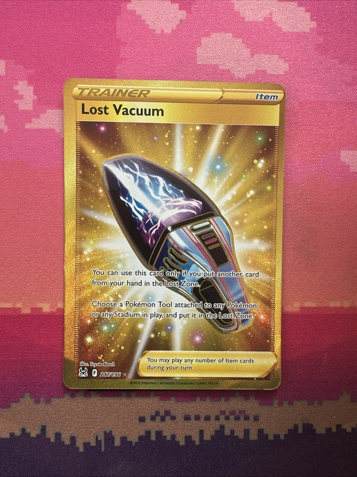 Pokemon Card Lost Vaccum 217/196 Secret Rare Lost Origin Near Mint