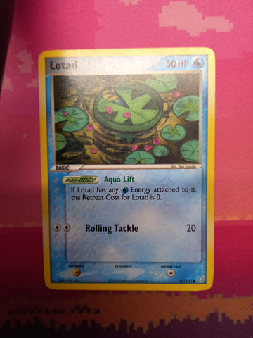 Pokemon Card Lotad EX Crystal Guardians Common 55/100 Near Mint