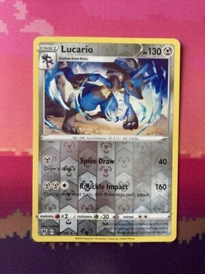 Pokemon Card Lucario Vivid Voltage Reverse Holo Rare 120/185 Near Mint