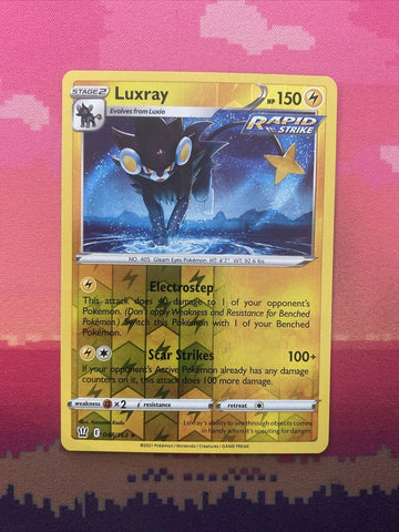 Pokemon Card Luxray Battle Styles Reverse Holo Rare 048/163 Near Mint