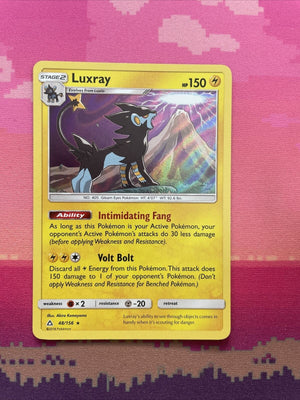 Pokemon Card Luxray Ultra Prism Holo Rare 48/156 Near Mint
