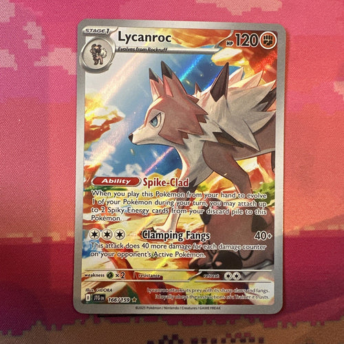 Pokemon Card Lycanroc 166/159 Illustration Rare Journey Together Near Mint
