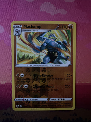 Pokemon Card Machamp Champions Path Reverse Holo Rare 026/073 Near Mint