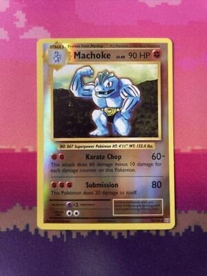 Pokemon Card Machoke Evolutions Reverse Holo 58/108 Near Mint