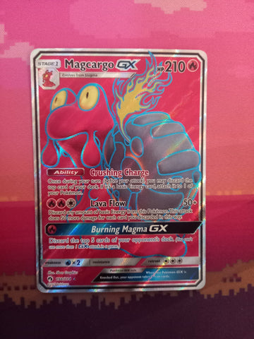 Pokemon Card Magcargo GX 198/214 Ultra Rare Lost Thunder Near Mint