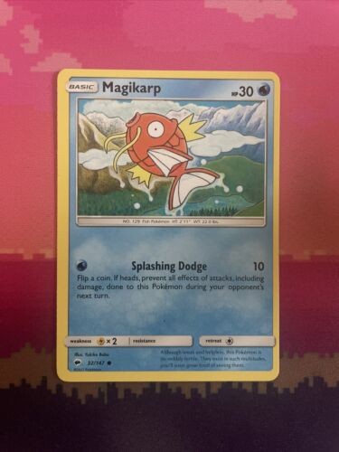 Pokemon Card Magikarp Burning Shadows Common 32/147 Near Mint