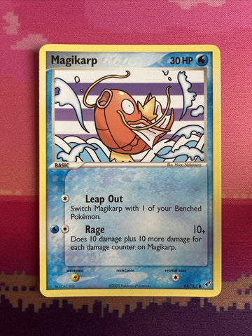 Pokemon Card Magikarp EX Deoxys Common 64/107 Near Mint