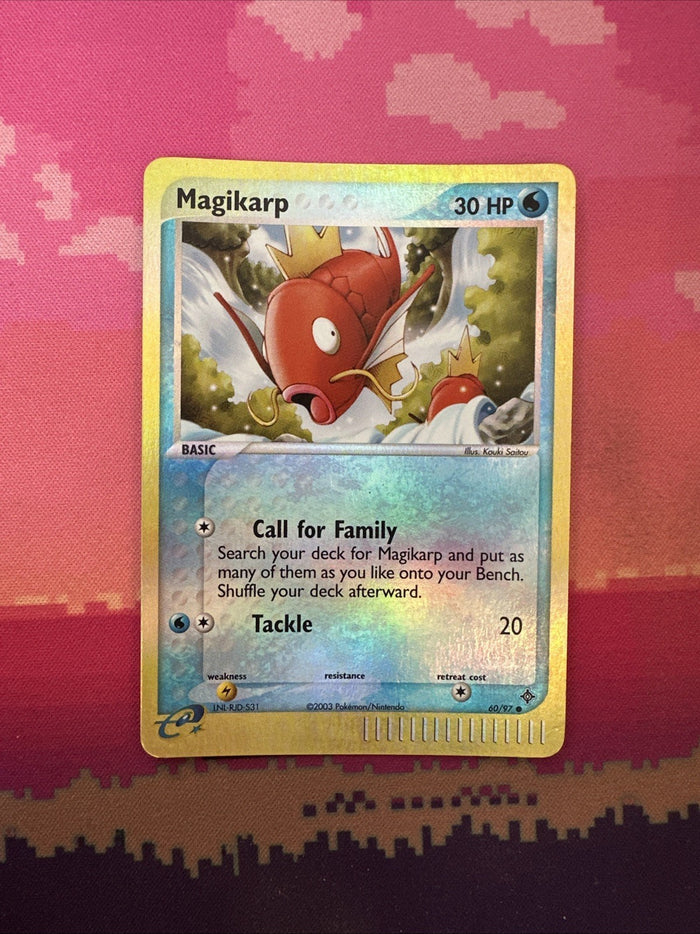 Pokemon Card Magikarp EX Dragon Reverse Holo Common 60/97 Near Mint