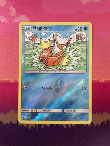 Pokemon Card Magikarp Hidden Fates Reverse Holo 15/68 Near Mint