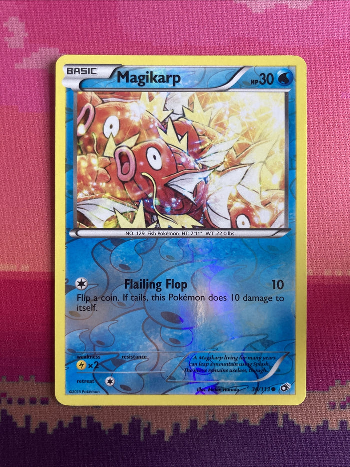 Pokemon Card Magikarp Legendary Treasures Reverse Holo 30/113 Near Mint
