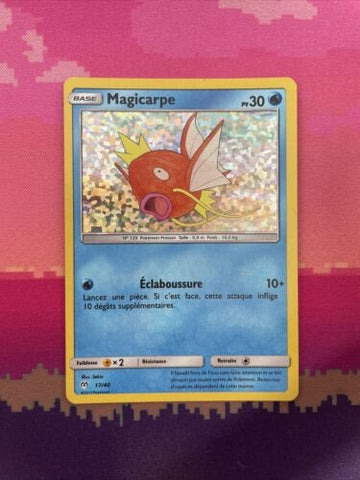 Pokemon Card Magikarp McDonald's 2019 French 17/40 Holo Magicarpe Near Mint
