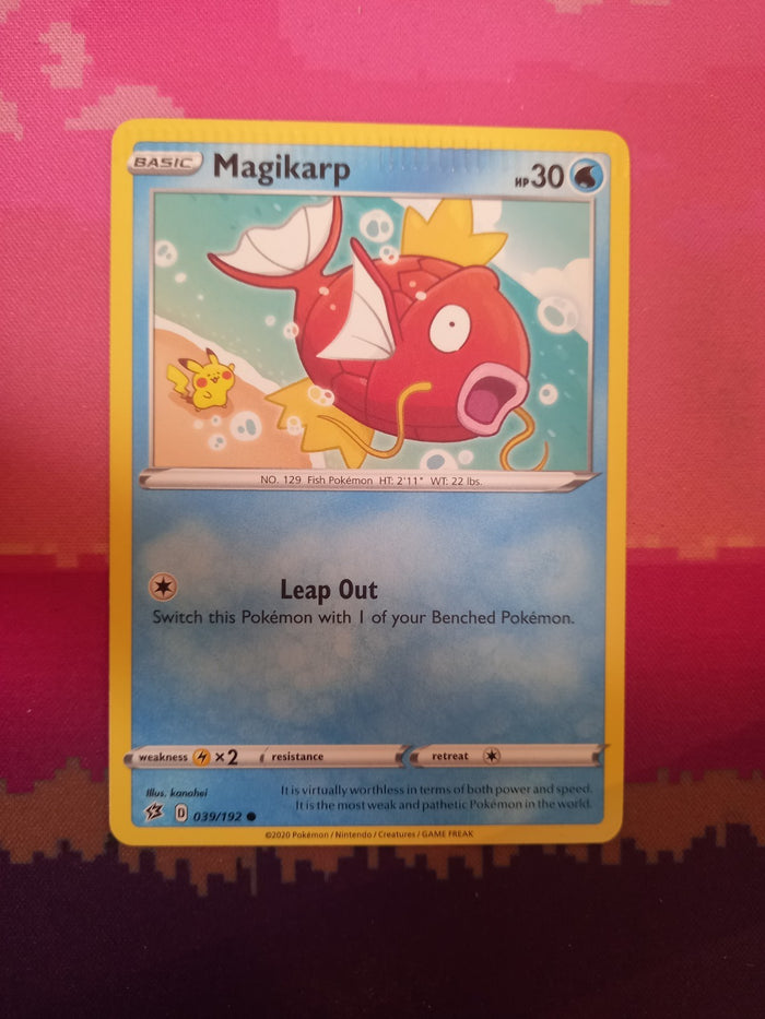 Pokemon Card Magikarp Rebel Clash 039/192 CRIMPED Near Mint