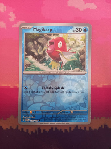 Pokemon Card Magikarp Scarlet & Violet 151 Reverse Holo 129/165 Near Mint