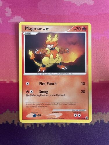 Pokemon Card Magmar Secret Wonders Common 93/132 Near Mint