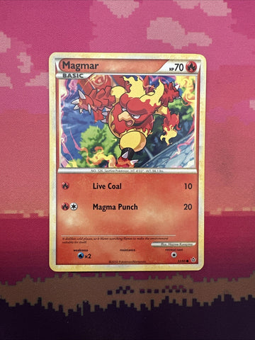 Pokemon Card Magmar Unleashed Common 52/95 Near Mint