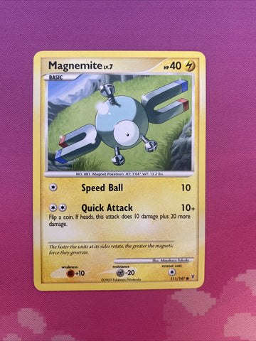 Pokemon Card Magnemite Supreme Victors Common 111/147 Near Mint