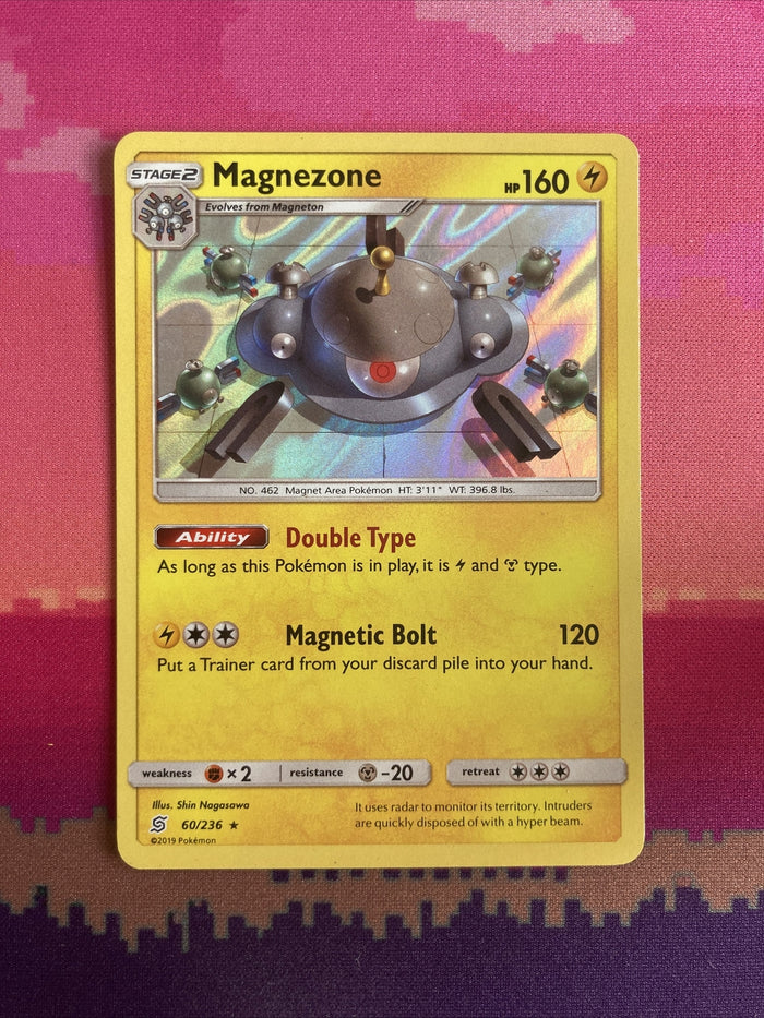 Pokemon Card Magnezone Unified Minds Holo Rare 60/236 Near Mint