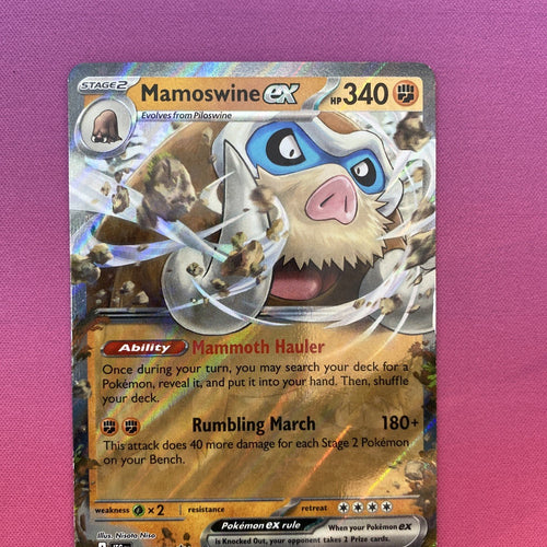 Pokemon Card Mamoswine ex 079/159 Double Rare Journey Together Near Mint