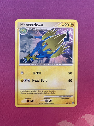 Pokemon Card Manectric Arceus Uncommon 44/99 Near Mint