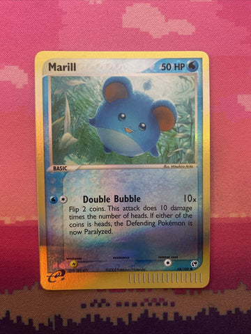 Pokemon Card Marill Ex Sandstorm Reverse Holo Common 68/100 Near Mint