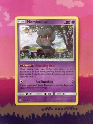 Pokemon Card Marshadow Unrboken Bonds Holo Rare 81/214 Near Mint