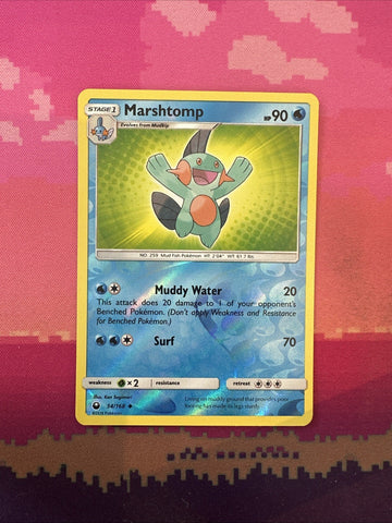 Pokemon Card Marshtomp Celestial Storm Reverse Holo 34/168 Near Mint