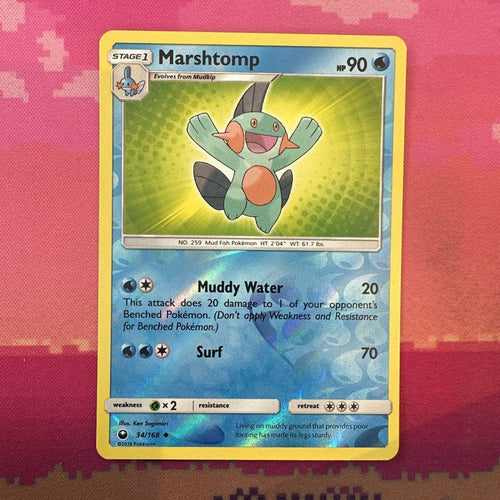 Pokemon Card Marshtomp Celestial Storm Reverse Holo 34/168 Near Mint