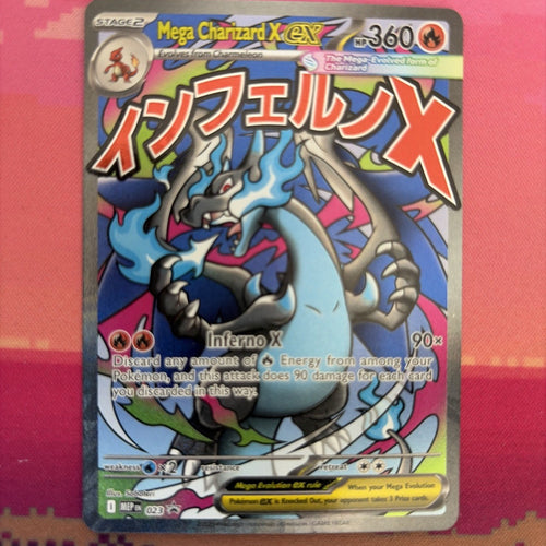 Pokemon Card Mega Charizard X EX Black Star Promo 023 Near Mint