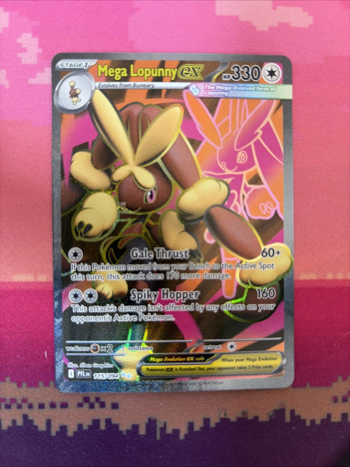 Pokemon Card Mega Lopunny EX Phantasmal Flames 115/094 Near Mint