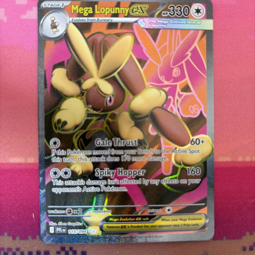 Pokemon Card Mega Lopunny EX Phantasmal Flames 115/094 Near Mint