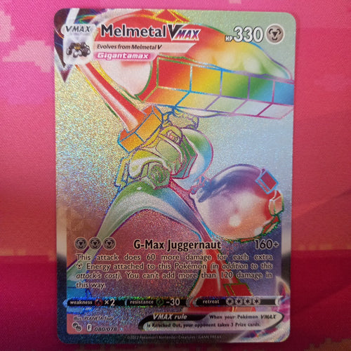 Pokemon Card Melmetal VMAX 080/078 Secret Rare Pokemon GO Near Mint