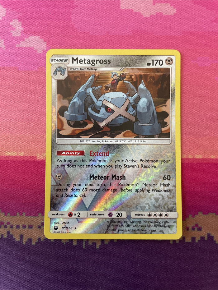 Pokemon Card Metagross Celestial Storm Reverse Holo Rare 95/168 Near Mint