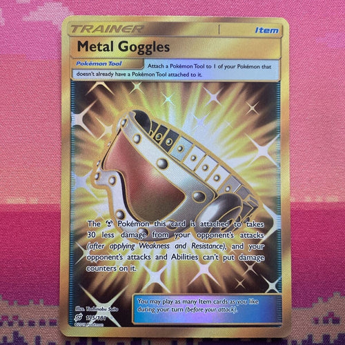 Pokemon Card Metal Goggles 195/181 Secret Rare Team Up Near Mint