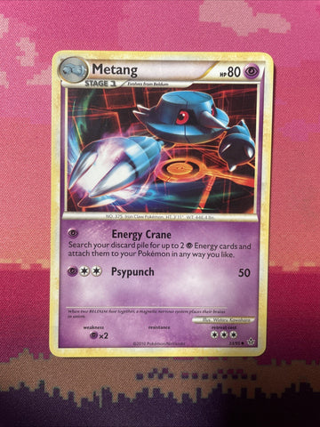 Pokemon Card Metang Unleashed Uncommon 33/95 NM