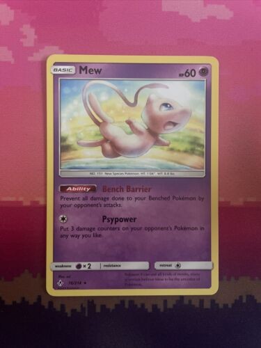 Pokemon Card Mew Unbroken Bonds Rare 76/214 Near Mint