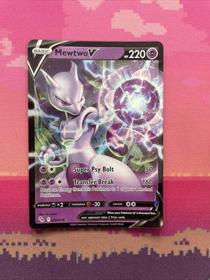 Pokemon Card Mewtwo V 030/078 Ultra Rare Pokemon GO Near Mint