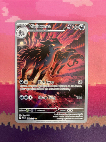Pokemon Card Mightyena 243/217 Illustration Rare Ascended Heroes Near Mint