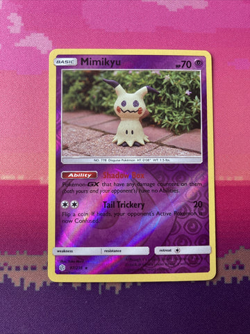 Pokemon Card Mimikyu Cosmic Eclipse Reverse Holo Rare 97/236 Near Mint