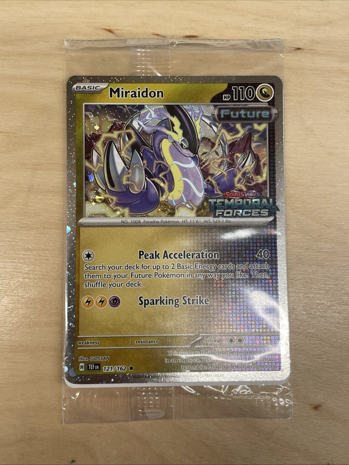 Pokemon Card Miraidon Temporal Forces STAMPED 121/162 SEALED Near Mint